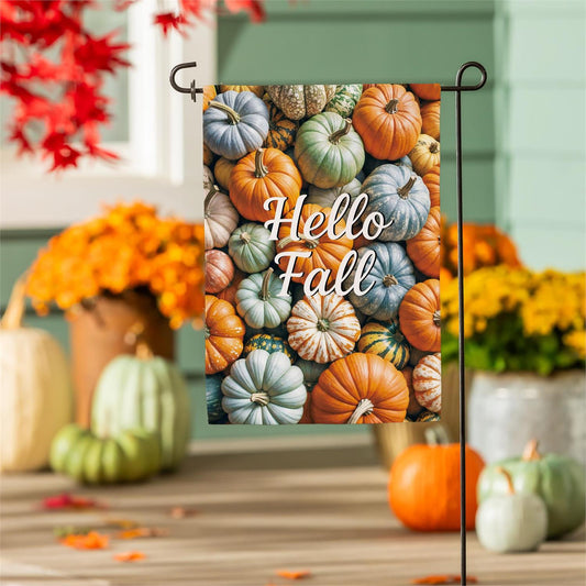 Pumpkin Bunch Burlap Flag