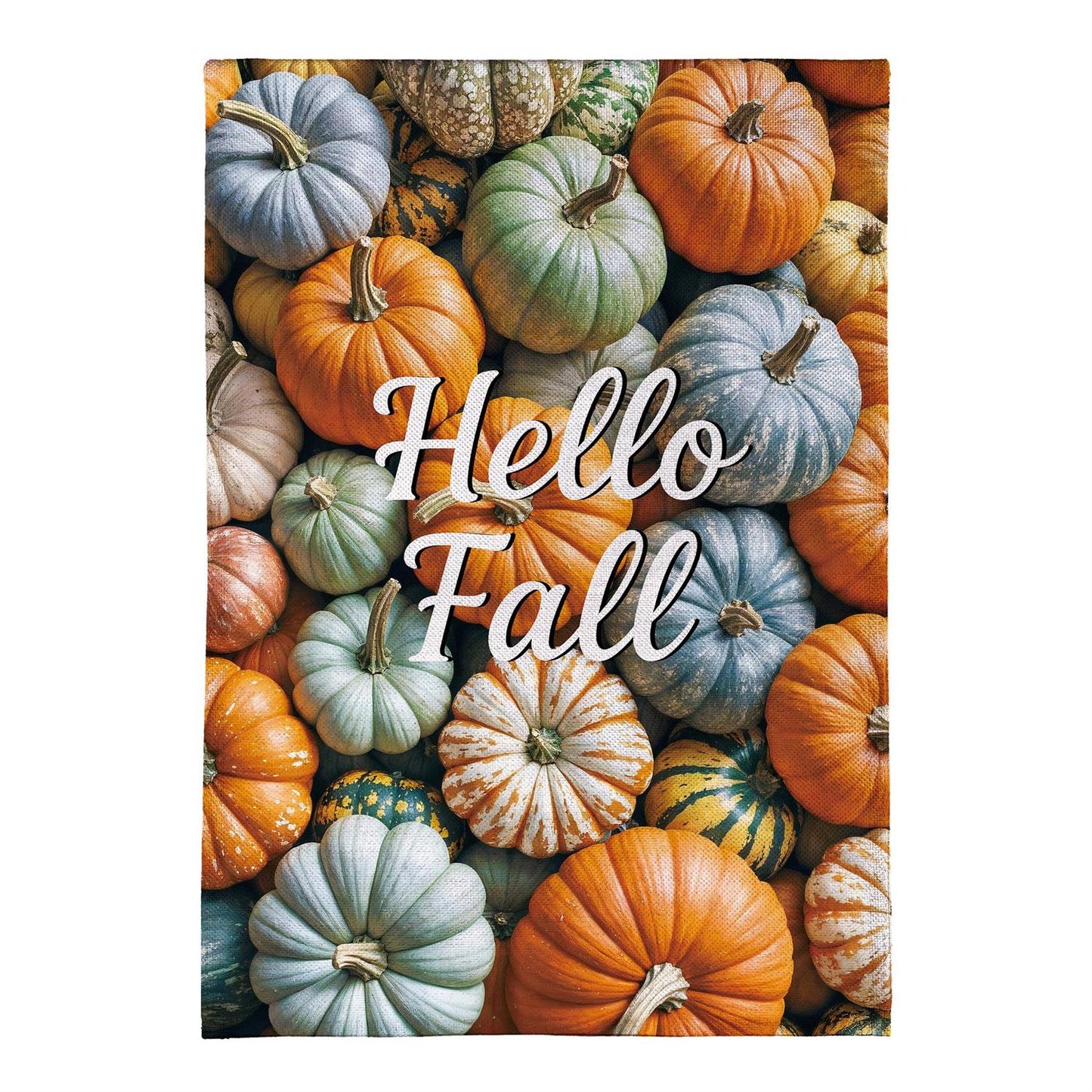 Pumpkin Bunch Burlap Flag