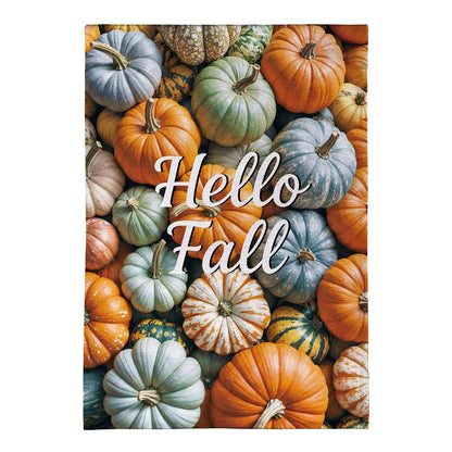 Pumpkin Bunch Burlap Flag