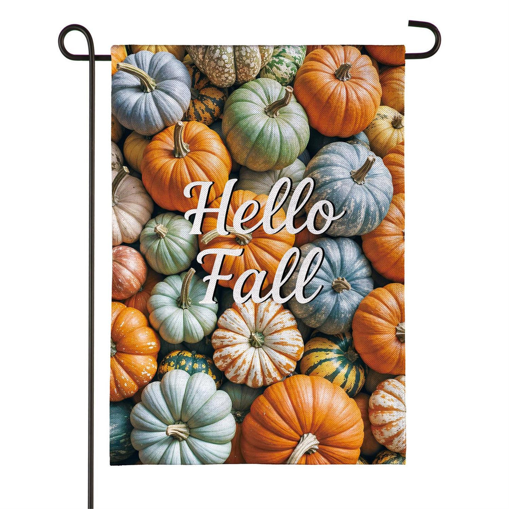 Pumpkin Bunch Burlap Flag