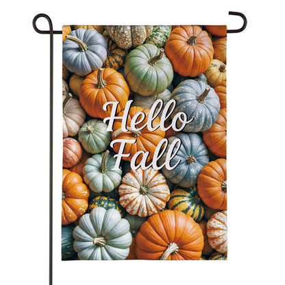 Pumpkin Bunch Burlap Flag