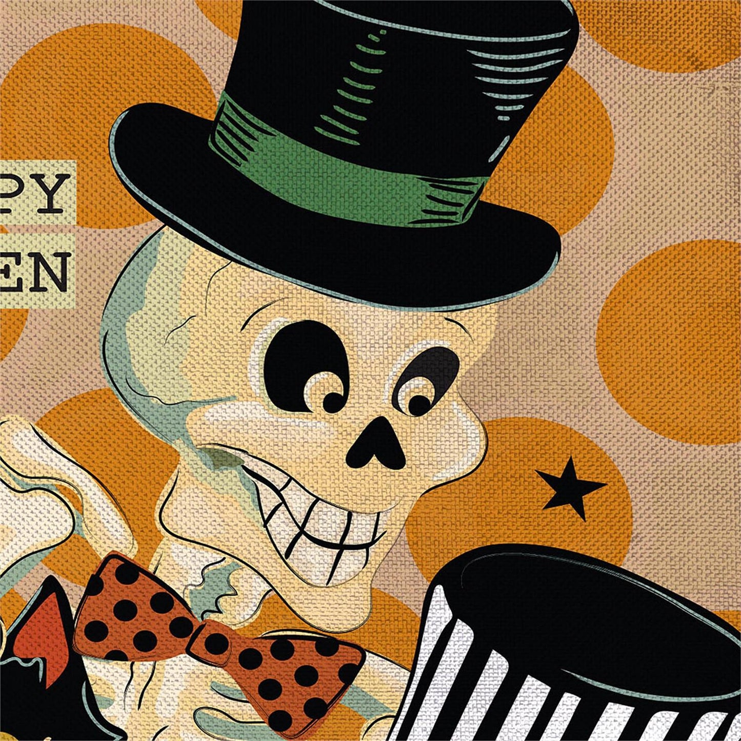 Halloween Trio Burlap Flag