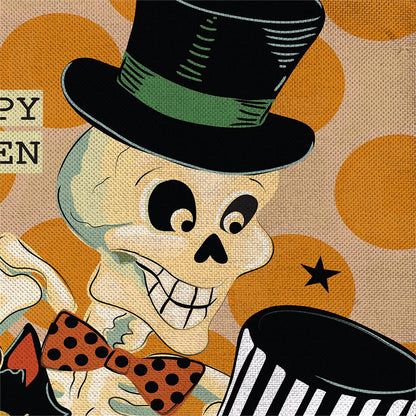 Halloween Trio Burlap Flag