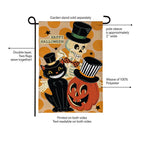 Halloween Trio Burlap Flag
