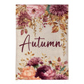 Autumn Florals Burlap Flag