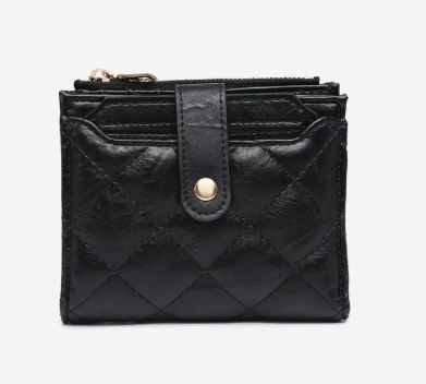 Black Quilted Wallet