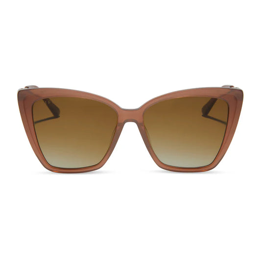 Becky II - Macchiato + Brown Gradient Polarized Sunglasses
