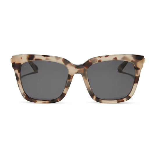 Bella - Cream Tortoise + Grey Sunglasses
