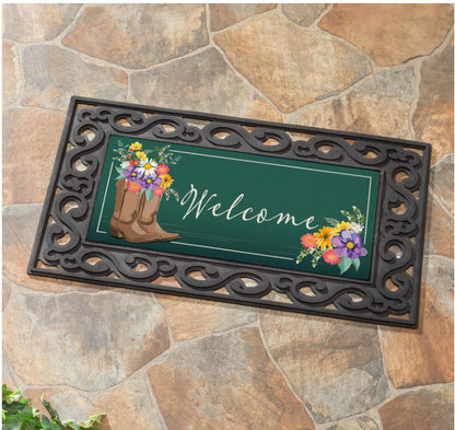 Boots And Bow Floral Sassafras Switch Mat