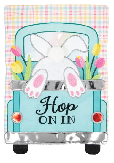 "Bunny Truck" Double Applique Garden