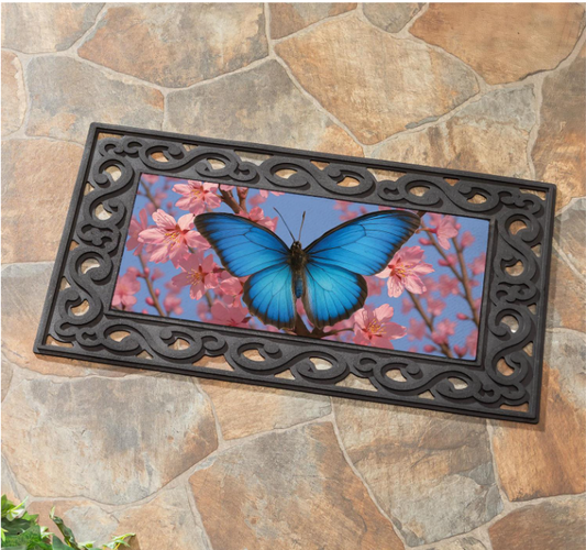 Butterfly and Cherry Blossom Delight Sassafras Switch Mat