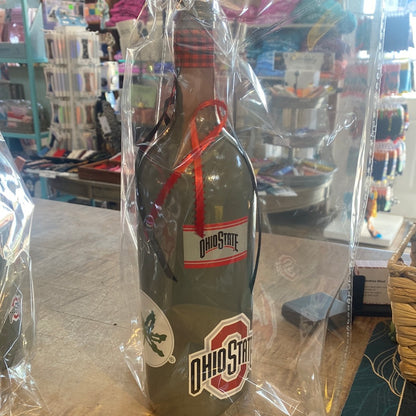Ohio State Wine Bottle