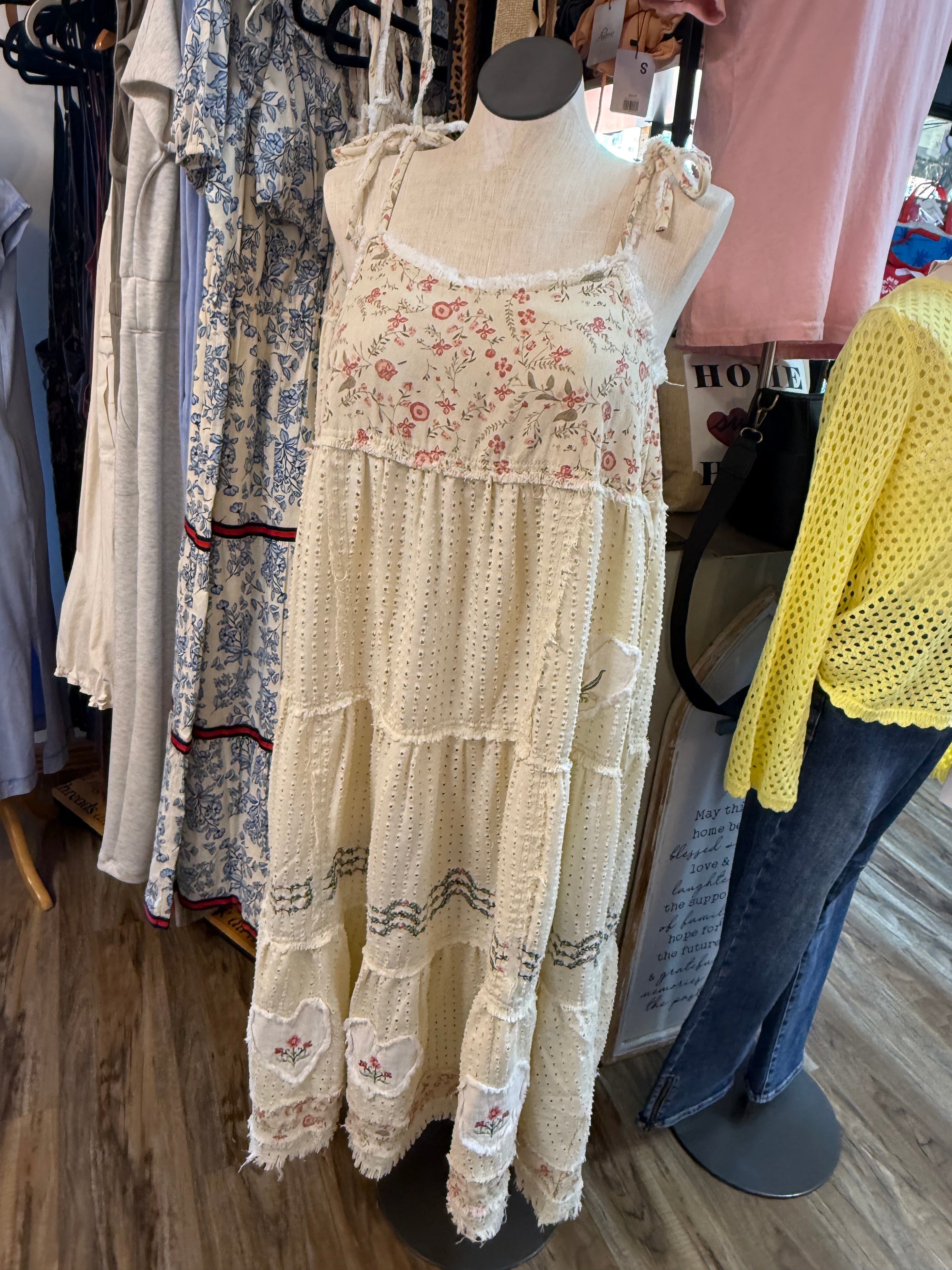 Pol Clothing - Boho Mix Floral Dress