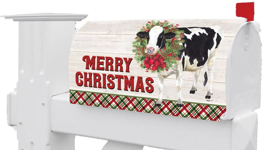 Christmas Cow Mailbox Cover