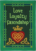 Claddagh Garden Burlap Flag