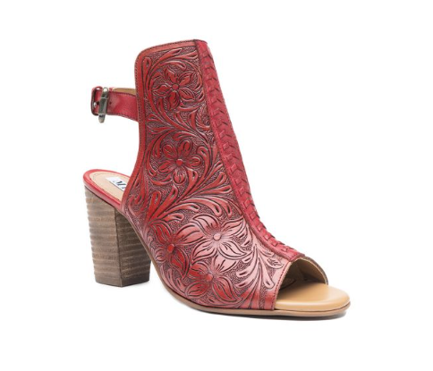 Callandra High Front Hand-tooled Sandal Shoes