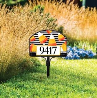Candy Corn Welcome Yard DeSign