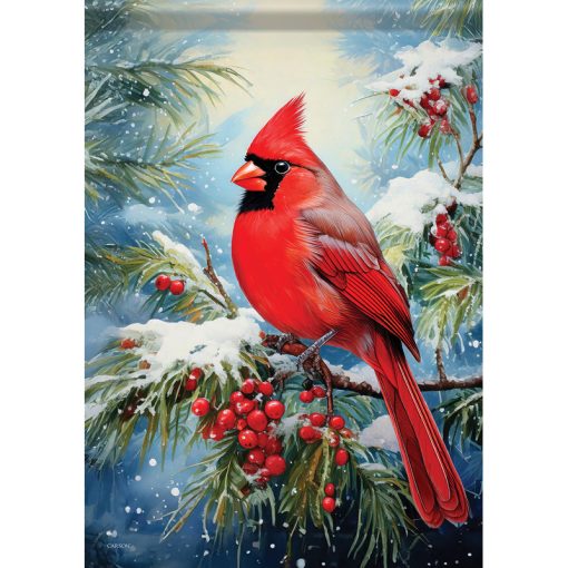 "Cardinal Holly" Durasoft™ Flag