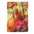 Cardinal in Color Garden Waffle Flag