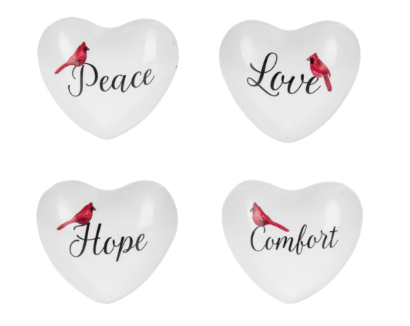 Cardinal with Text Chime Heart