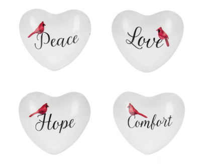 Cardinal with Text Chime Heart