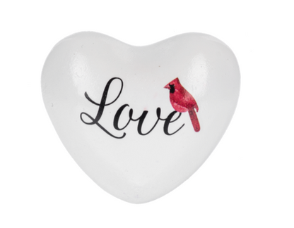 Cardinal with Text Chime Heart