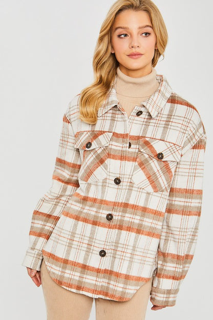 Carmen Plaid Bust Pocket Shacket