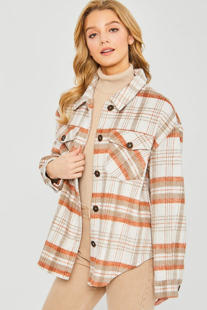 Carmen Plaid Bust Pocket Shacket