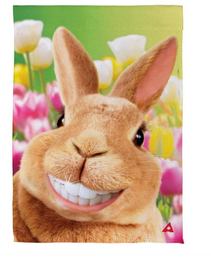 Cheesy Bunny Suede Flag