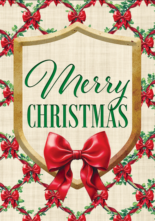 Christmas Bows Flag by-Brock Cooper