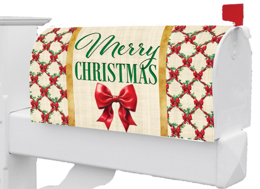 Christmas Bows-Large Mailbox Makeovers