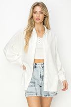 Clair Balloon Sleeve Linen Shirt