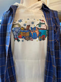 Snowman Coco and Coffee Waffle Knit Hoodie