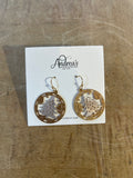 Gold/Silver Tree Circle Earrings
