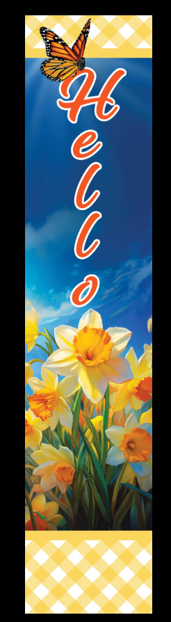 Yard Expression-Daffodils and Butterfly