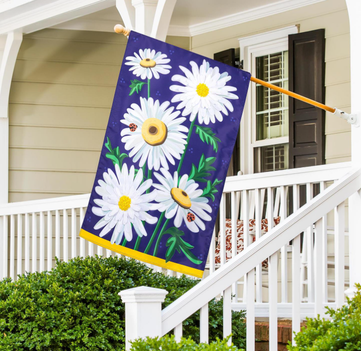 Daisy Days Applique Flag