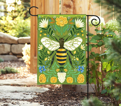 Deco Bee Garden Flag