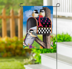 Delivery Chickadees Suede Flag