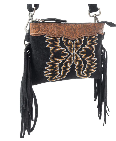 Desert Wing Crossbody Bag In Black - Single