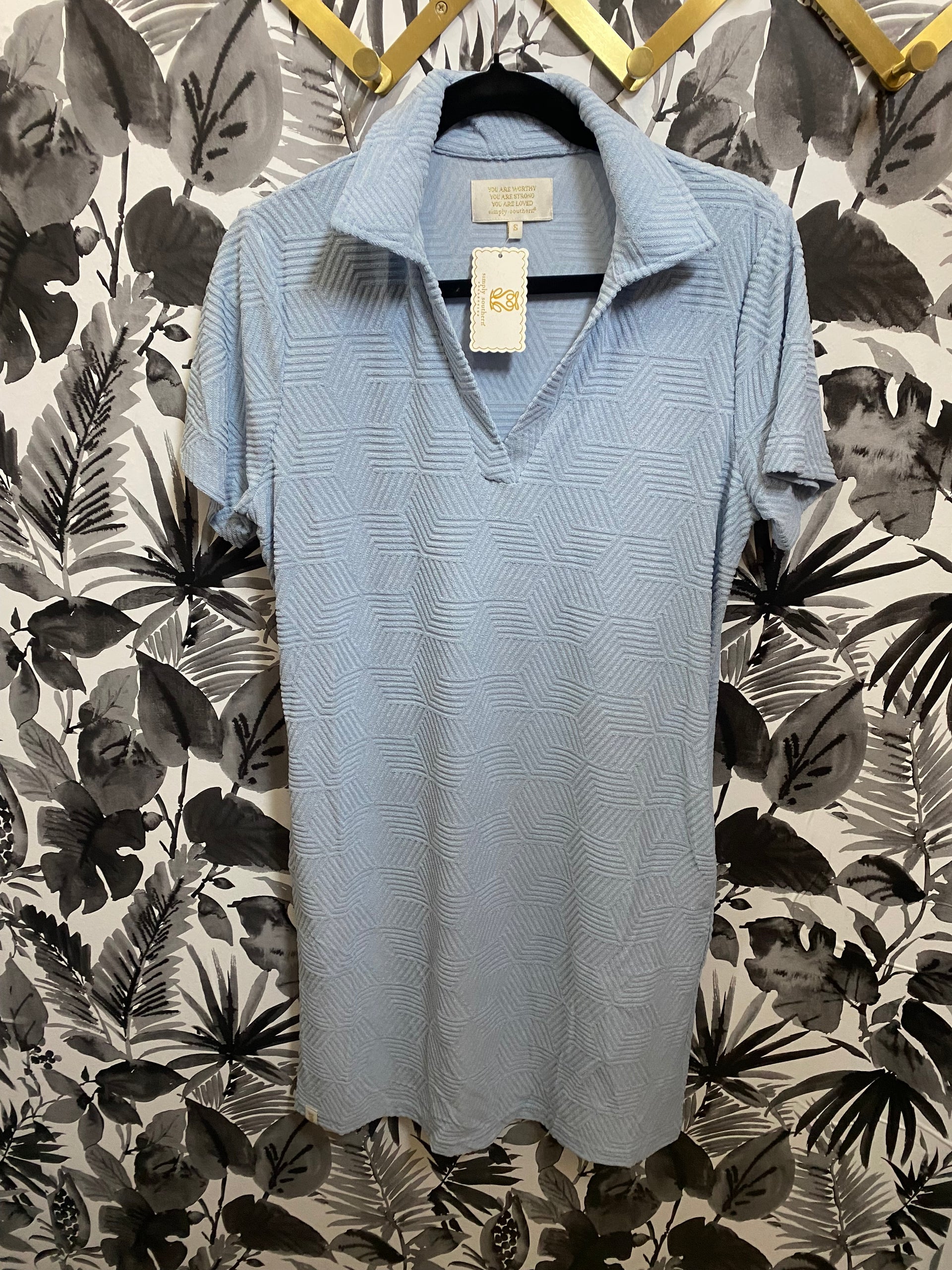 Simply Southern Ice Terry Dress Large