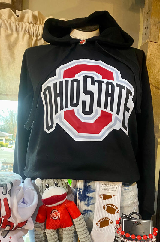 Block O Hoodie Sweatshirt Ohio State Sweatshirt