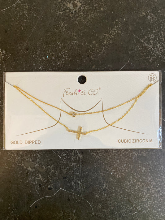 Gold Dipped Adjustable Necklace