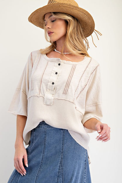 Easel Trim Detailing Mineral Washed Top