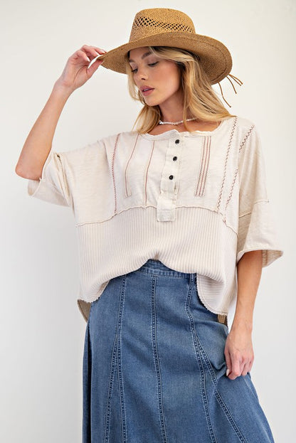 Easel Trim Detailing Mineral Washed Top