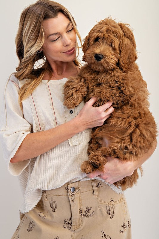 Easel Trim Detailing Mineral Washed Top