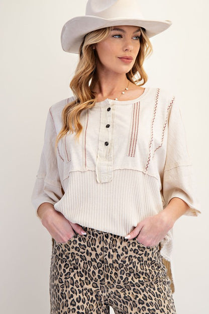 Easel Trim Detailing Mineral Washed Top