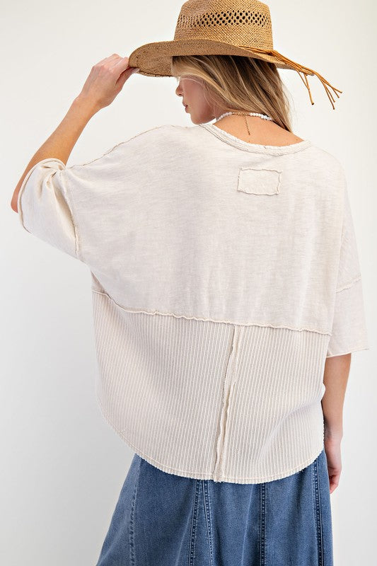 Easel Trim Detailing Mineral Washed Top