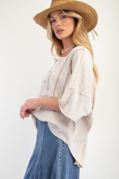 Easel Trim Detailing Mineral Washed Top