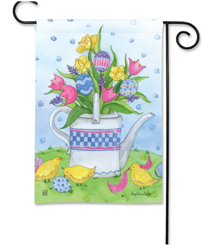 Easter Bouquet Chicks Garden Flag