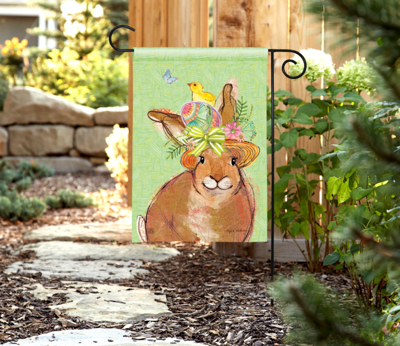 Easter Garden Flag